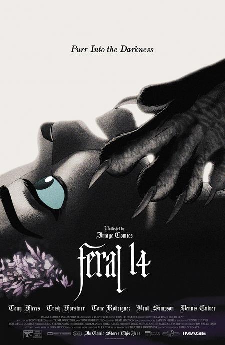 FERAL #14 CVR B TRISH FORSTNER & TONY FLEECS MOVIE POSTER HOMAGE VAR (SCHD: 6/25/2025)