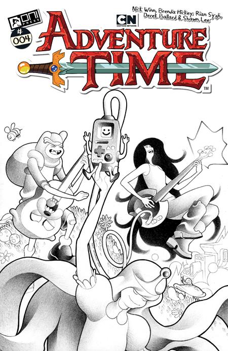 ADVENTURE TIME (2025) #4 CVR F INC 1:50 MATT LESNIEWSKI B&W VAR (SCHD: 7/2/2025)