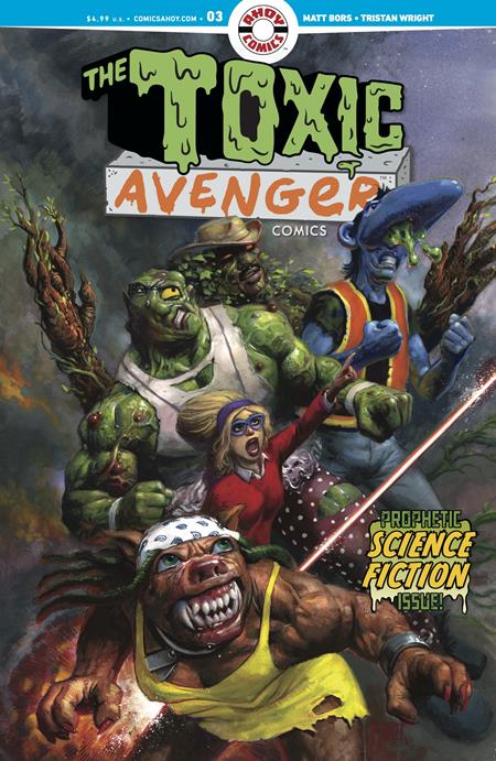 TOXIC AVENGER COMICS #3 CVR A FRED HARPER (MR) (SCHD: 9/17/2025)