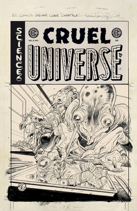 EC CRUEL UNIVERSE 2 #2 (OF 12) CVR D INC 1:20 TOM FOWLER B&W ARTIST EDITION VAR (SCHD: 9/3/2025)