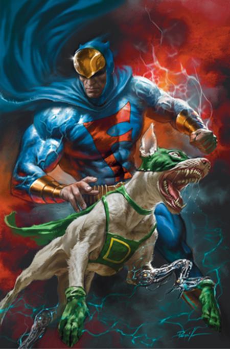 BLUE FALCON AND DYNOMUTT #2 CVR E LUCIO PARRILLO METAL PREMIUM CVR VAR (SCHD: 10/15/2025)