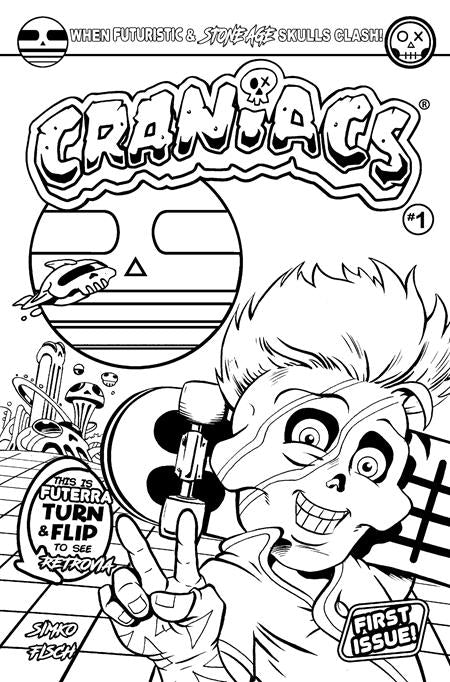 CRANIACS #1 (OF 4) CVR D JOE SIMKO COLOR YOUR OWN FLIP COVER VAR (SCHD: 10/15/2025)