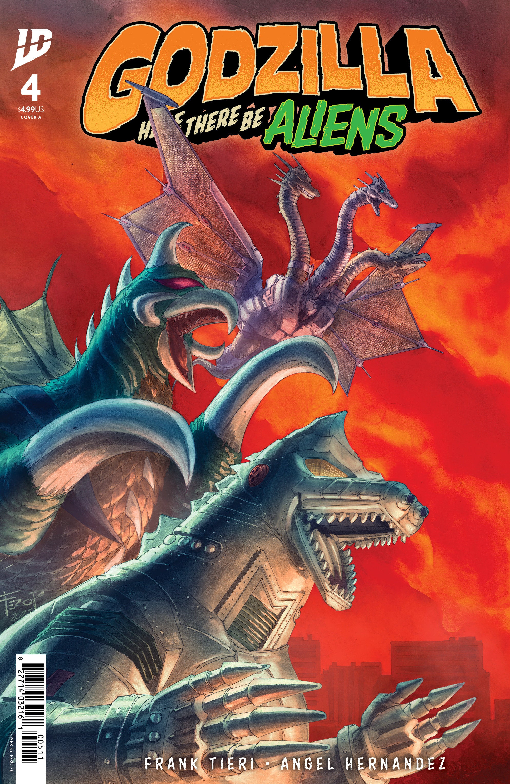 Godzilla: Here There Be Aliens #4 Cover A (Pe) (SCHD: 09/10/2025)