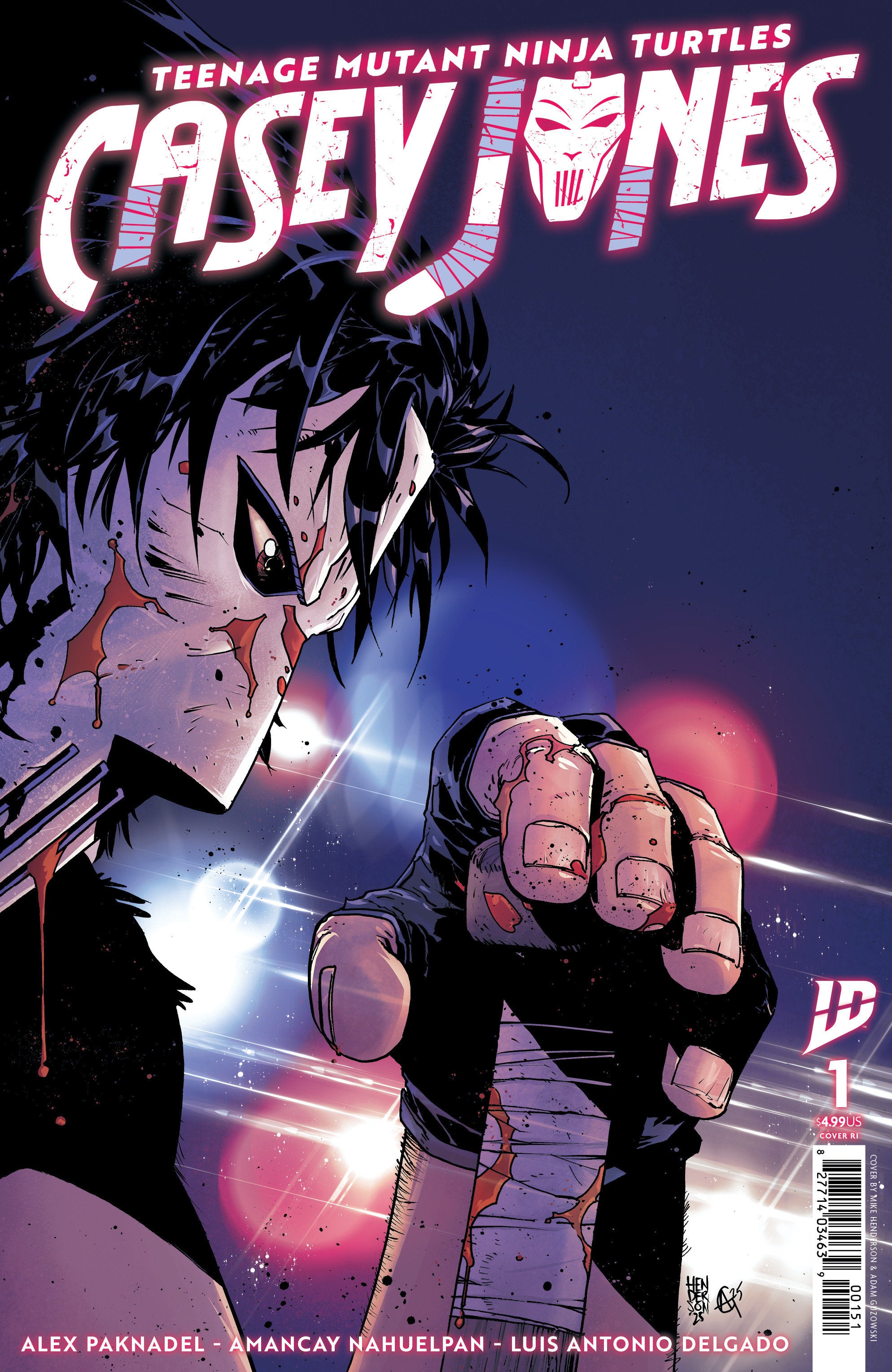 Teenage Mutant Ninja Turtles: Casey Jones #1 Variant RI (50) (Henderson) (SCHD: 09/17/2025)