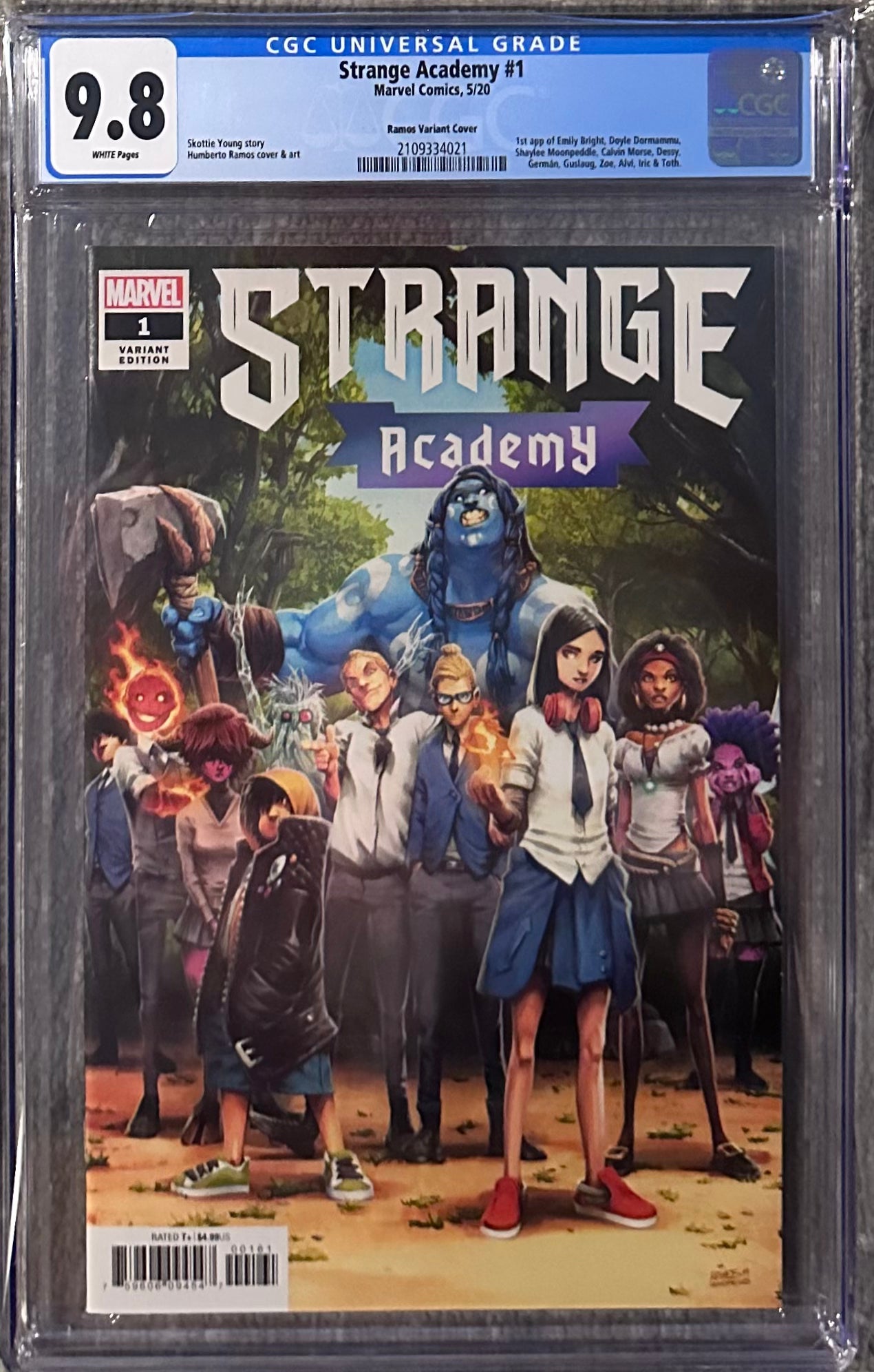Strange Academy 1 Ramos Variant Cover CGC 9.8 2020