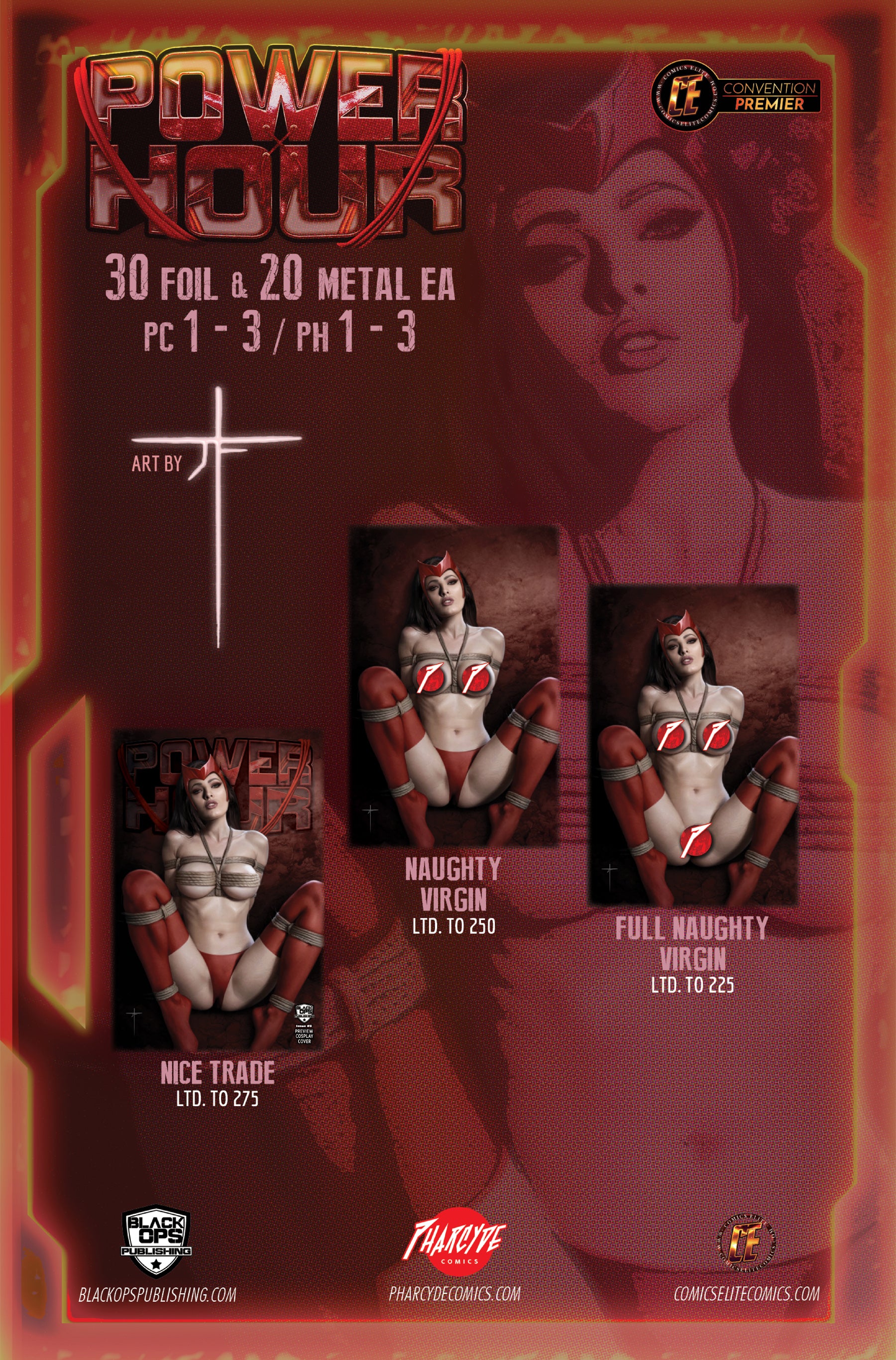 POWER HOUR ''BOUNDED'' - SCAR by JAY FERGUSON - FOIL TOPLESS (LTD 30) Dallas FanExpo Exclusive