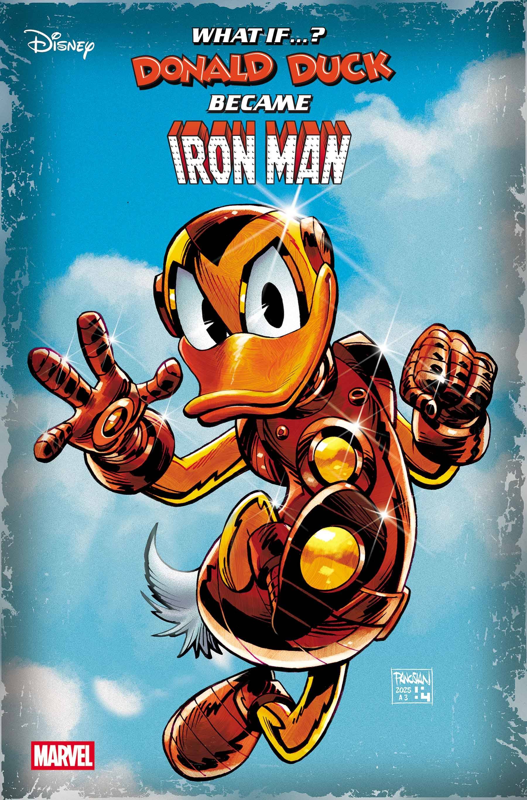 WHAT IF DONALD DUCK BECAME IRON MAN #1 DAN PANOSIAN VAR (SCHED: 5/28/2025)