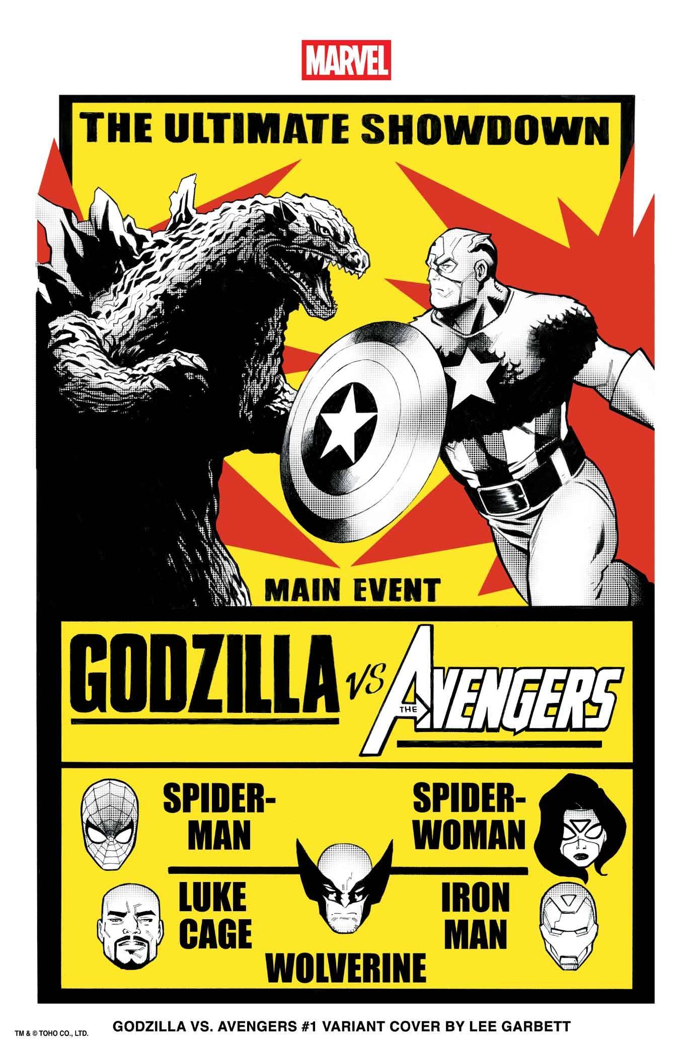 GODZILLA VS AVENGERS #1 LEE GARBETT VERSUS VAR (SCHD: 6/18/2025)