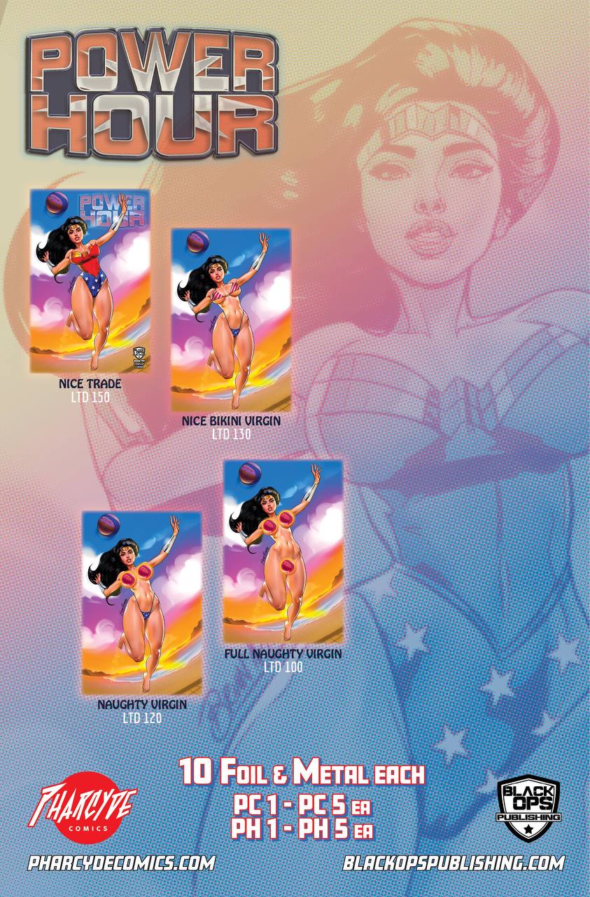 POWER HOUR #2 -  VOLLEY GIRL by BRIAN MIROGLIO - TOPLESS - LTD 120