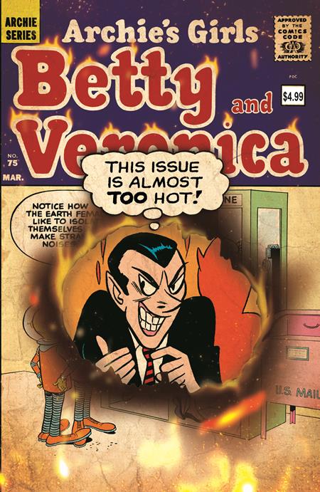 ARCHIE FACSIMILE #8 BETTY AND VERONICA #75 CVR B BOB WHITE & DAN DECARLO RETRO ART VAR (SCHD: 9/24/2025)