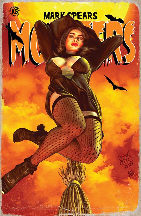MARK SPEARS MONSTERS #7 CVR B MARK SPEARS HEXY THE WITCH JSA CLASSIFIED #1 HOMAGE VAR (SCHD: 9/24/2025)