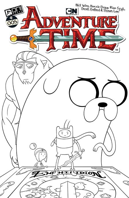 ADVENTURE TIME (2025) #5 CVR F INC 1:50 NICK WINN B&W VAR (SCHD: 9/3/2025)