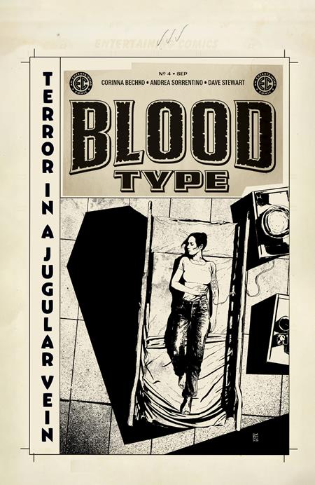 EC BLOOD TYPE #4 (OF 4) CVR D INC 1:20 ANDREA SORRENTINO B&W ARTIST EDITION VAR (SCHD: 9/10/2025)