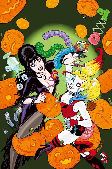 HARLEY QUINN X ELVIRA #1 CVR K AMANDA CONNER METAL PREMIUM VAR (SCHD: 10/15/2025)