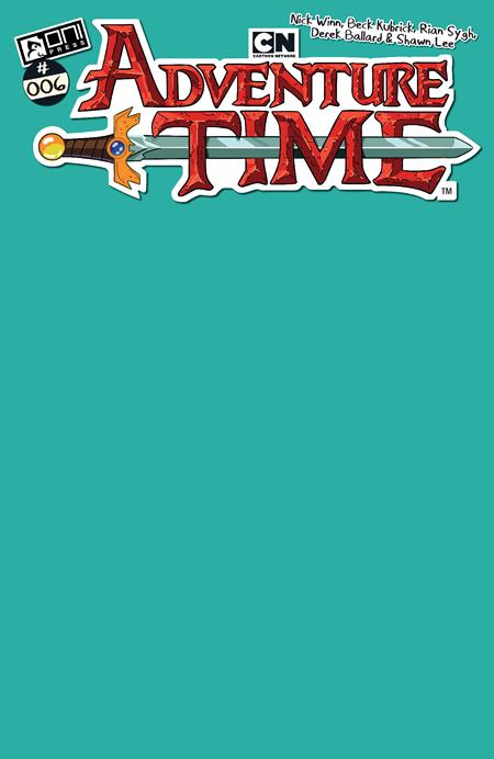 ADVENTURE TIME (2025) #6 CVR C BMO TEAL BLANK SKETCH VAR (SCHD: 10/1/2025)