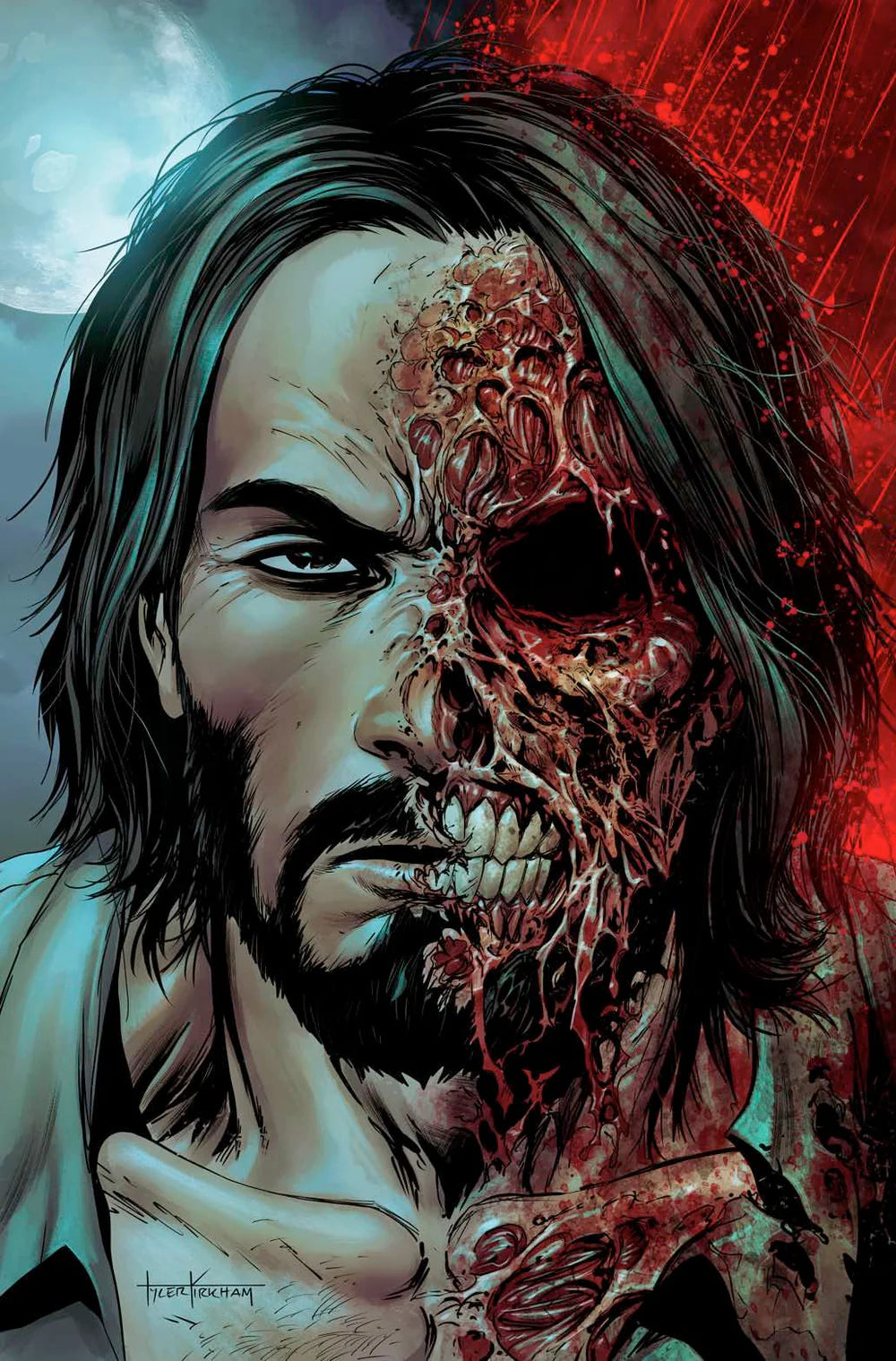 BRZRKR THE BLEEDING TIDE #1 - TYLER KIRKHAM EXCLUSIVE - VIRGIN (LTD 500) (EST. SHIP: End of November)