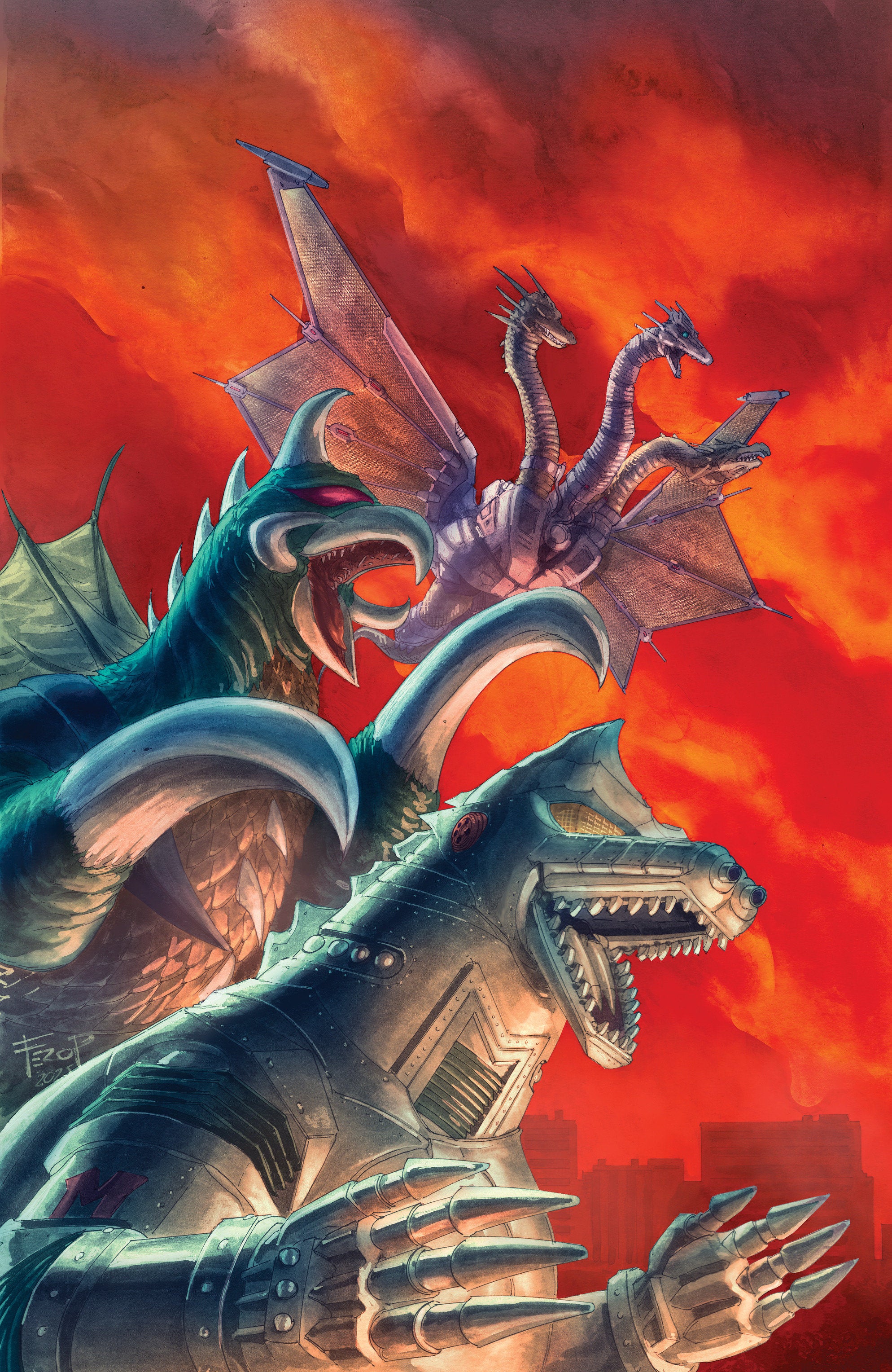 Godzilla: Here There Be Aliens #4 Variant RI (25) (Pe Full Art) (SCHD: 09/10/2025)