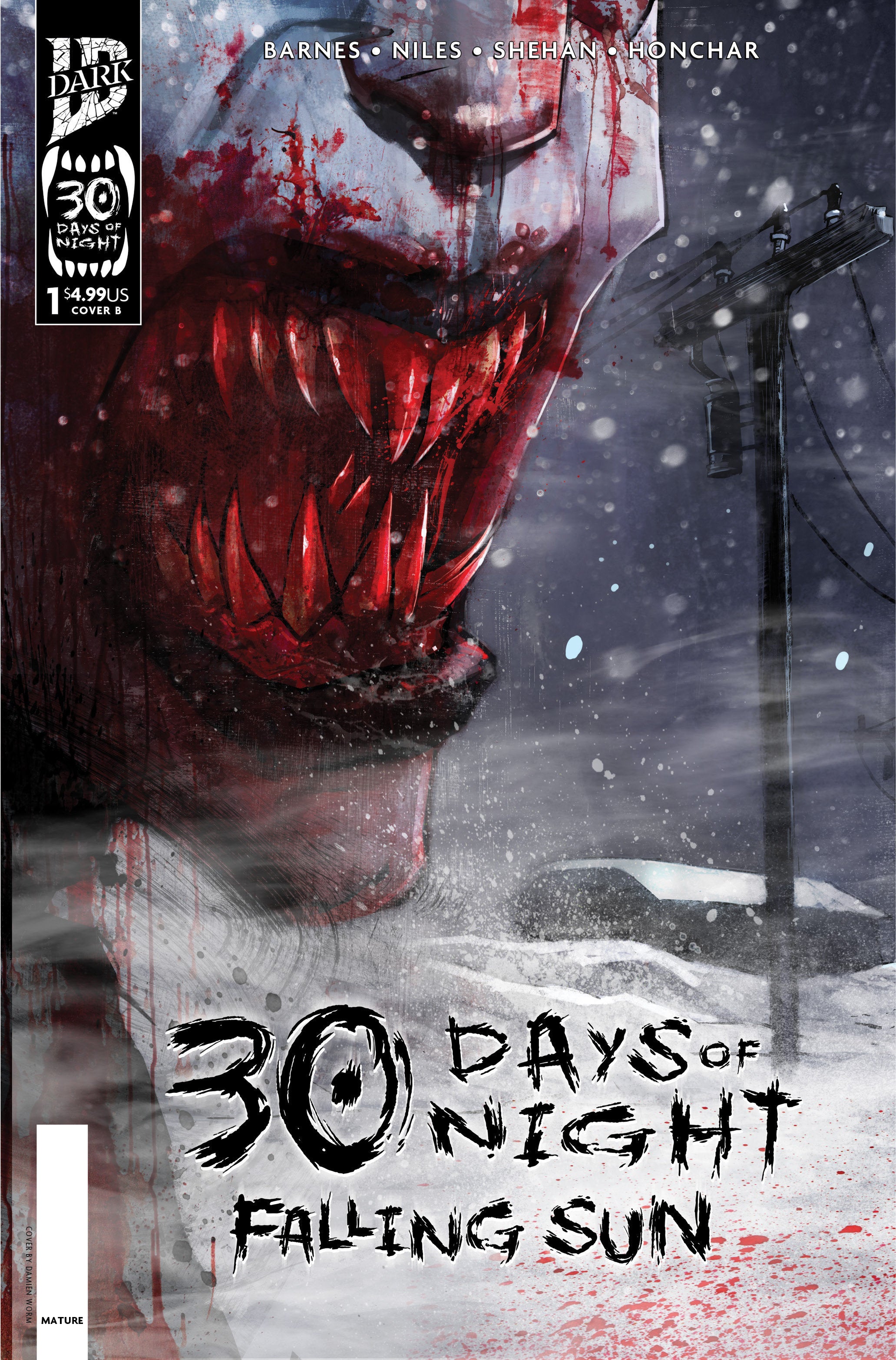 30 Days of Night: Falling Sun #1 Variant B (Damien Worm) (SCHD: 10/15/2025)