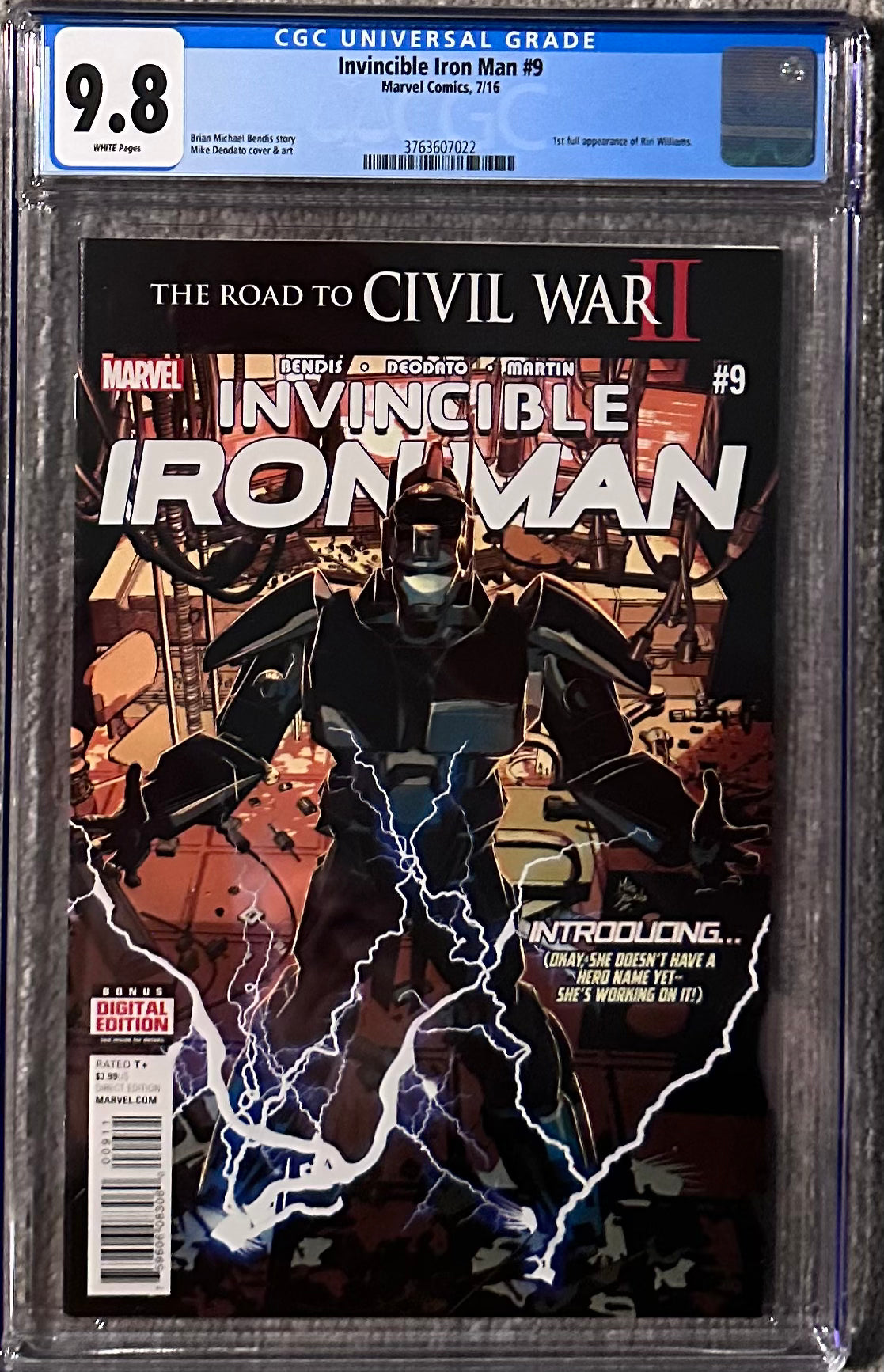 Invincible Iron Man 9 CGC 9.8 2016