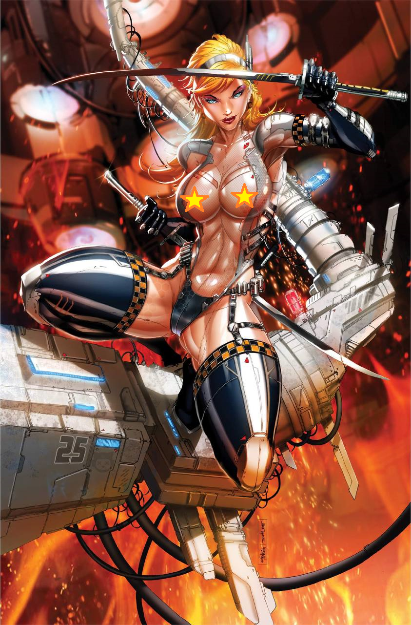 DOUBLE IMPACT #1 PREVIEW - JAMIE TYNDALL EXCLUSIVE - TOPLESS (LTD 150) (EST.SHIP DATE: 5/19/2024)