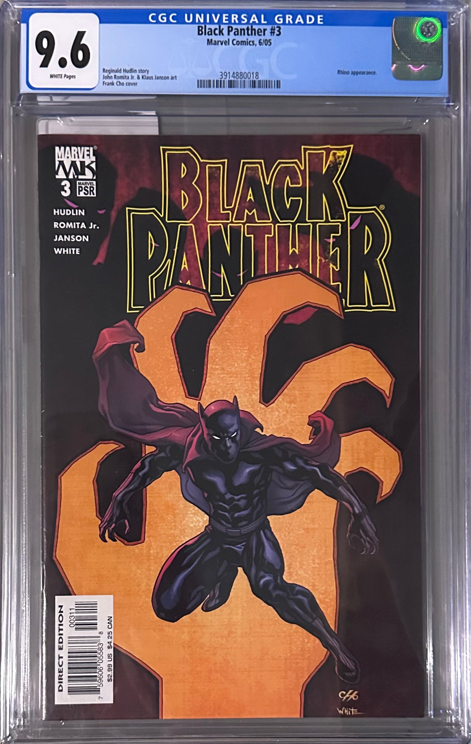 Black Panther 3 CGC 9.6 2005