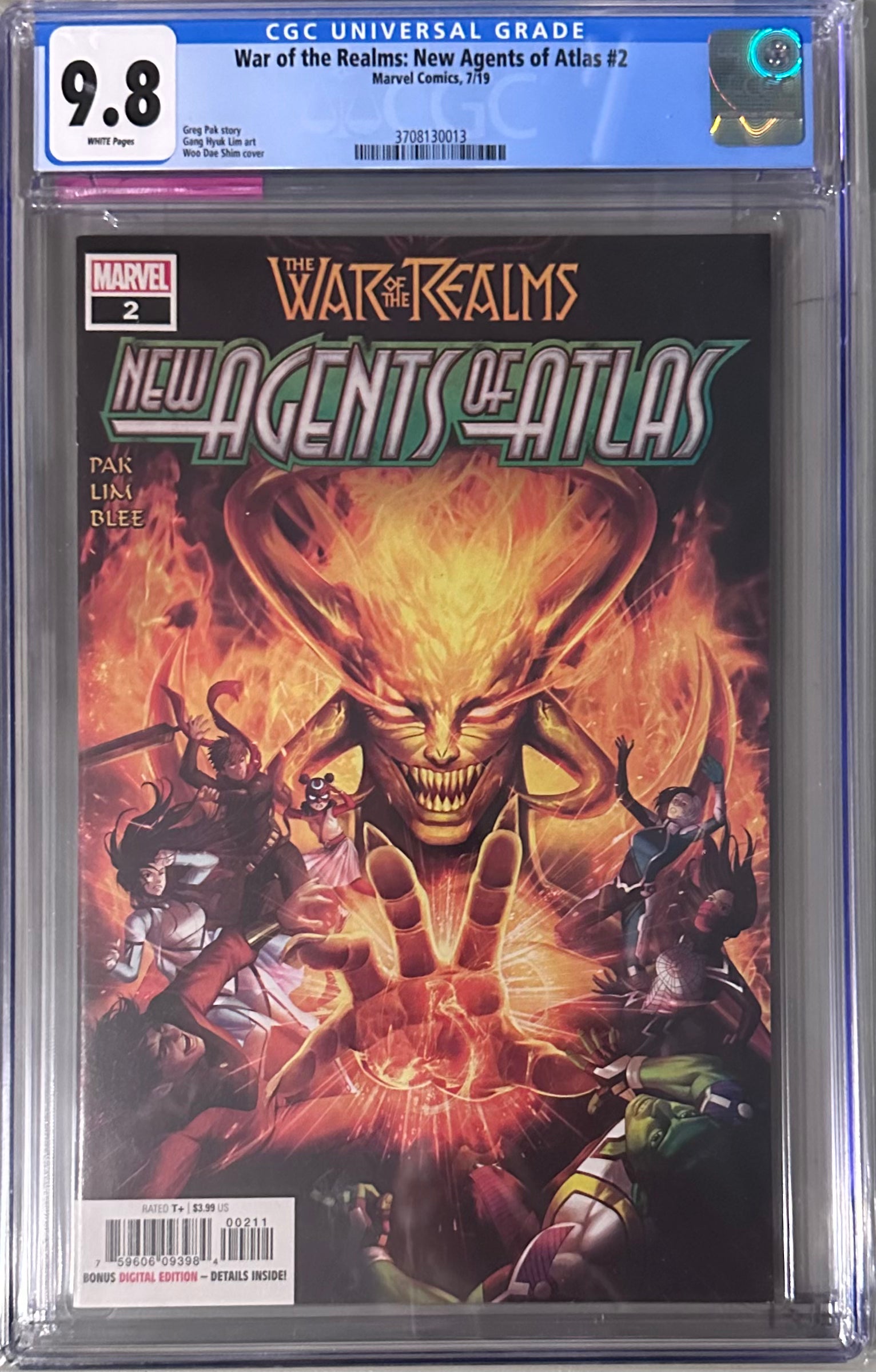 War of the Realms: New Agents of Atlas 2 CGC 9.8 2014