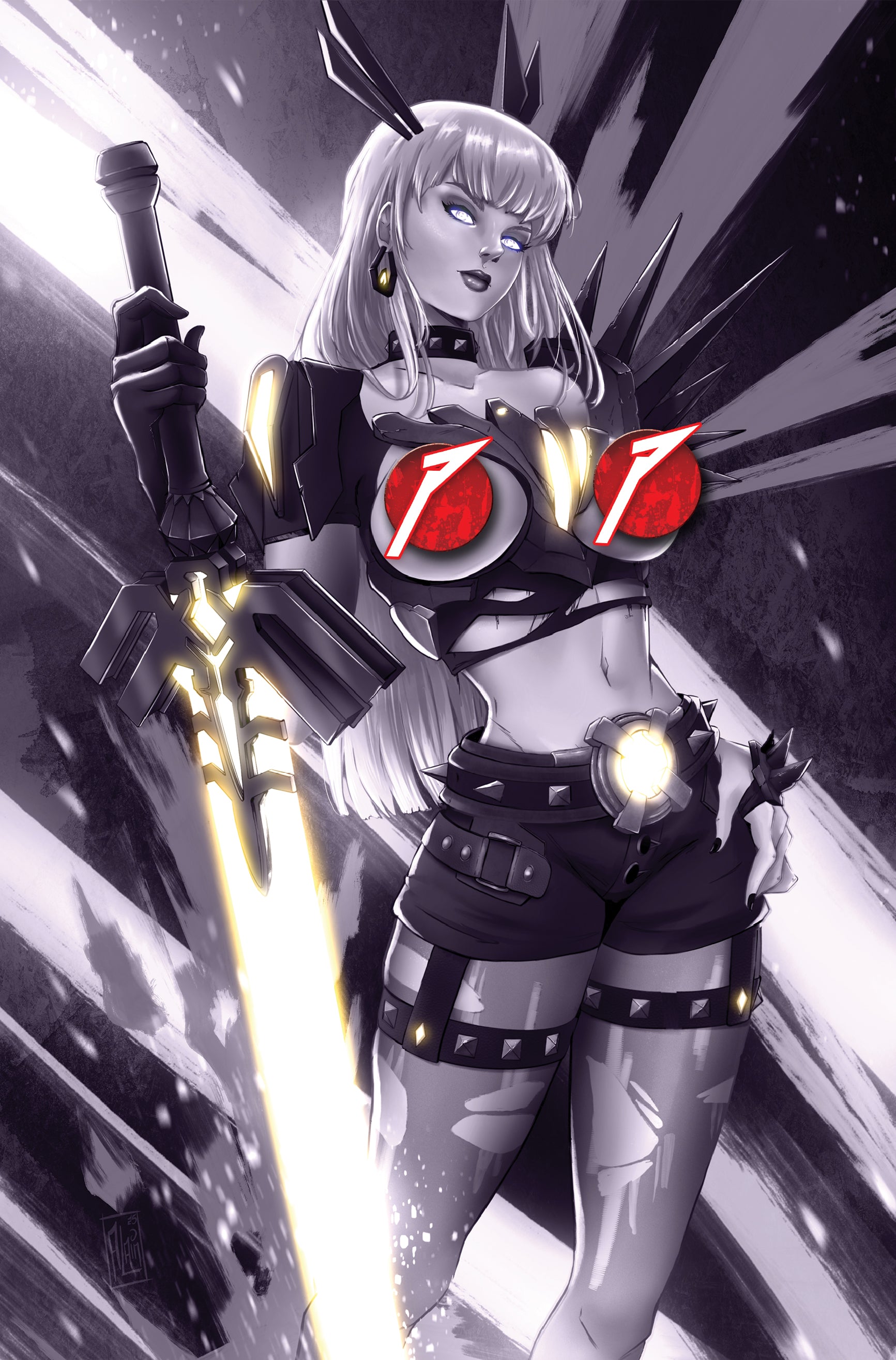 POWER HOUR #3 - MAGIKAL by ALAIN NIP - B&W TOPLESS (LTD 30) DALLAS FAN EXPO EXCLUSIVE