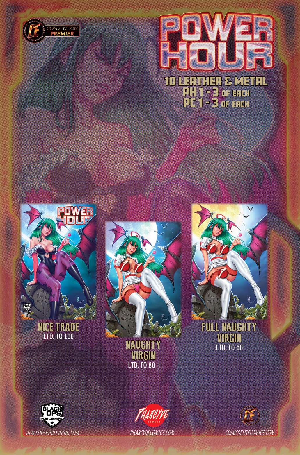 POWER HOUR #3 - MORRIGAN by ALAIN NIP (Colours by Sanju) - NYCC EXCLUSIVE - CLOTHED (LTD 100)