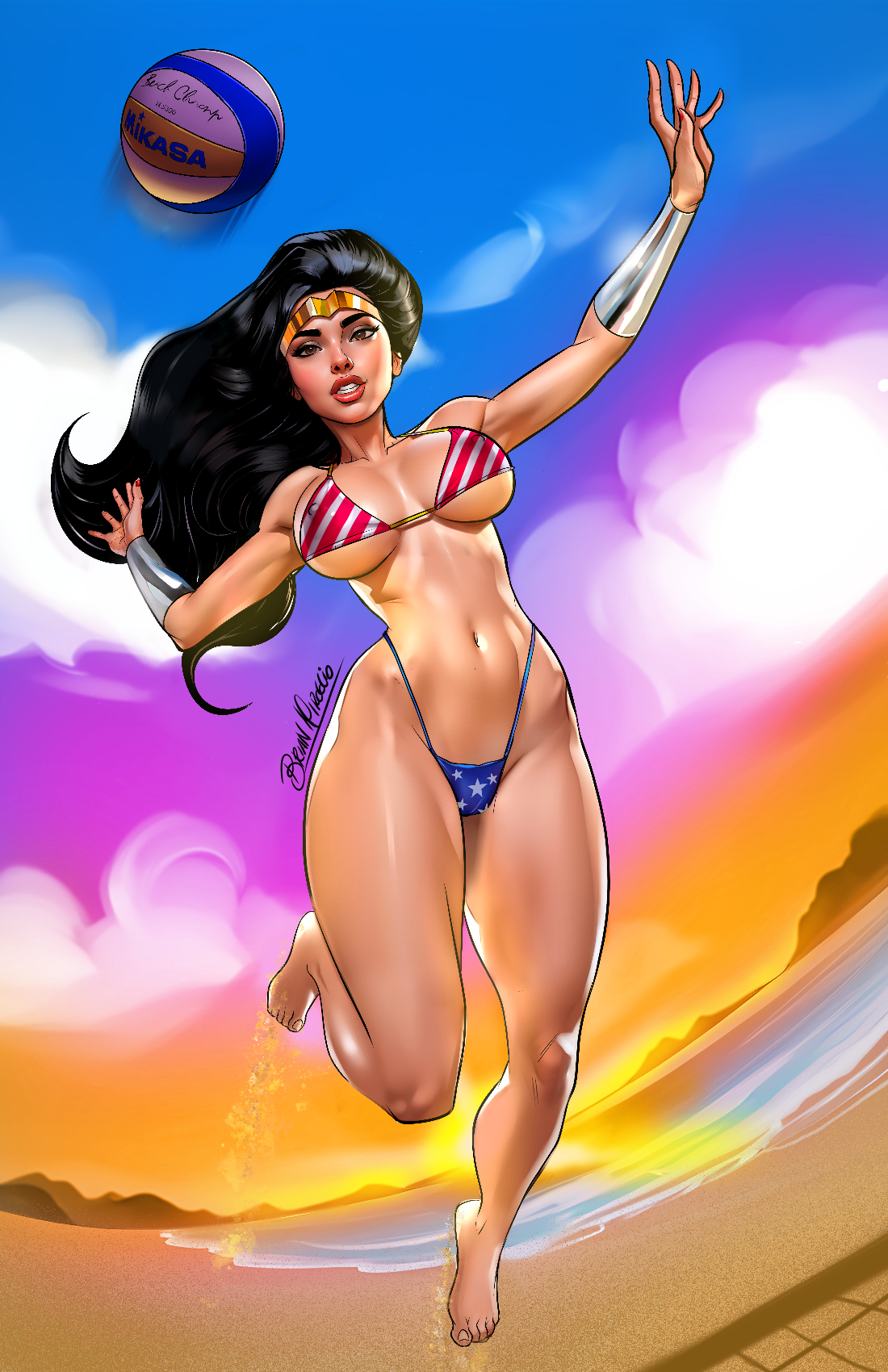 POWER HOUR #2 -  VOLLEY GIRL by BRIAN MIROGLIO - BIKINI - LTD 130