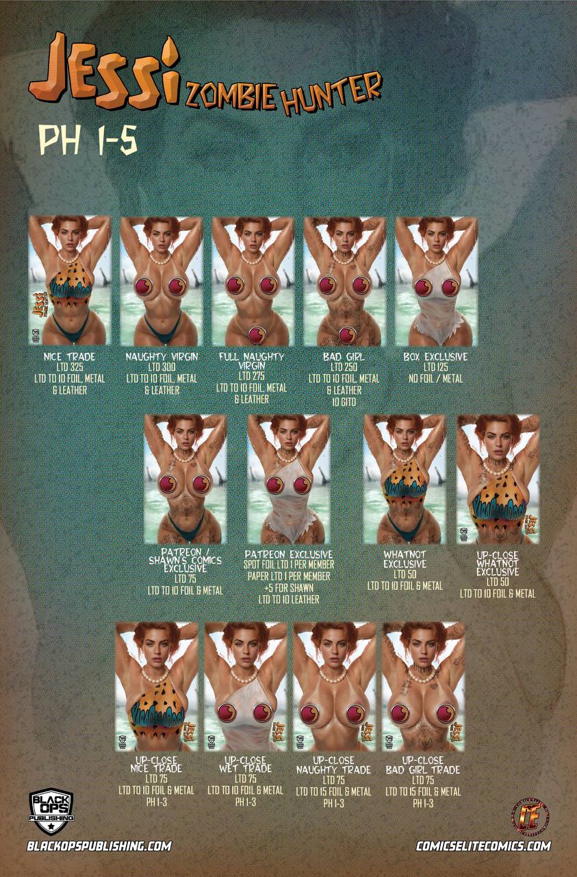 JESSI ZOMBIE HUNTER #2 - “STONE AGE” - TOPLESS (LTD 300) (Est.Ship: Mid December)