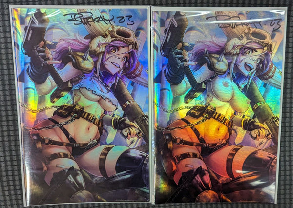 KIM THE DELUSIONAL - NYCC FOIL SET (LTD 10) - SIGNED BY BILL MCKAY W/COA