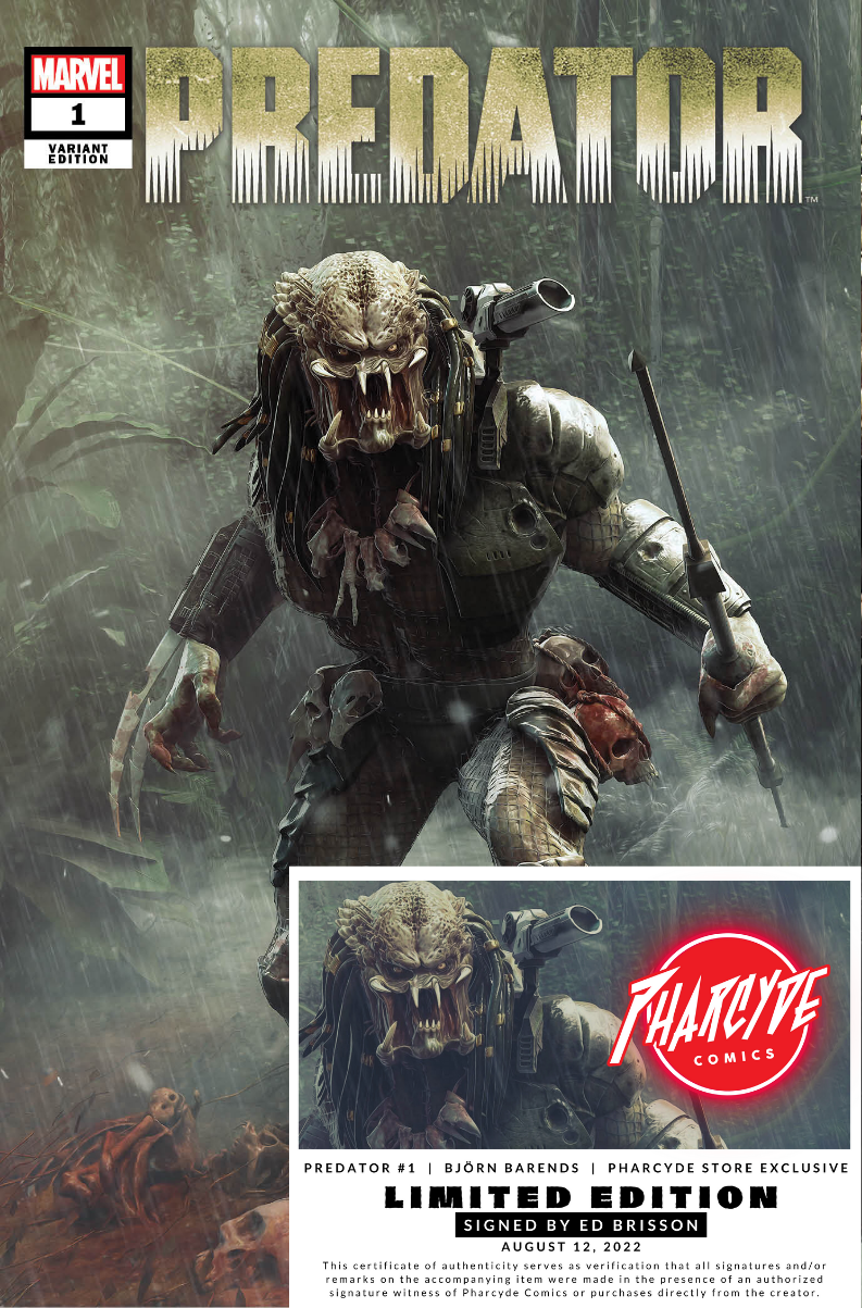 PREDATOR #1 BJÖRN BARENDS PHARCYDE COMICS - TRADE DRESS - EXCLUSIVE VAR